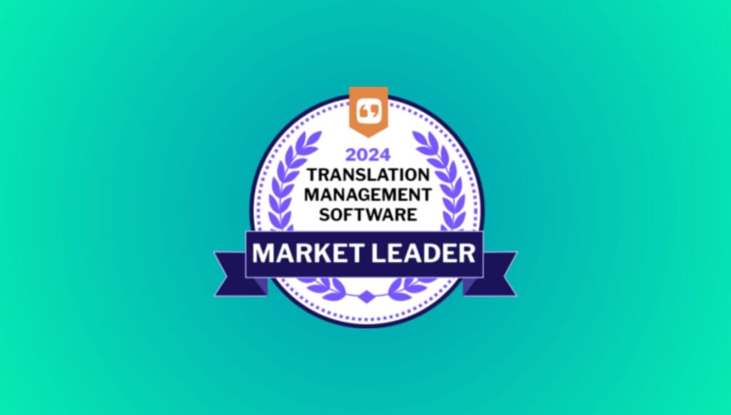 Phrase award badge for translation management software