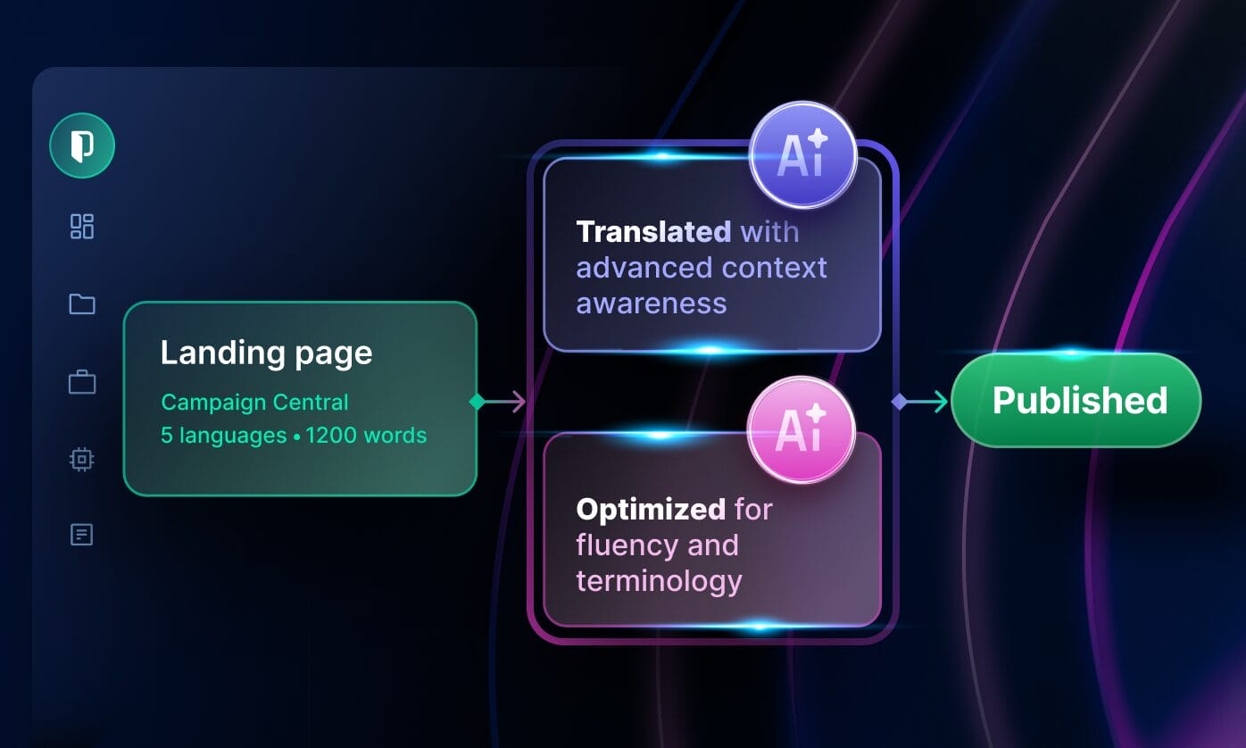 Illustration showing the launch of PACS by Phrase