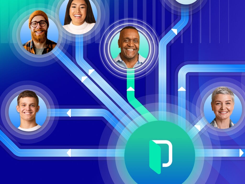 Illustration depicting expert review in the Phrase platform — showing a user reviewing translation quality with check marks, comments, or annotations to represent human expert assessment and feedback.